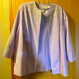 New lilac matching shirt and jacket